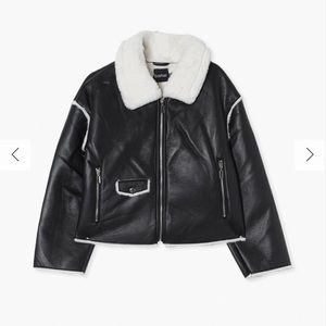 Faux Fur Leather Jacket Boohoo